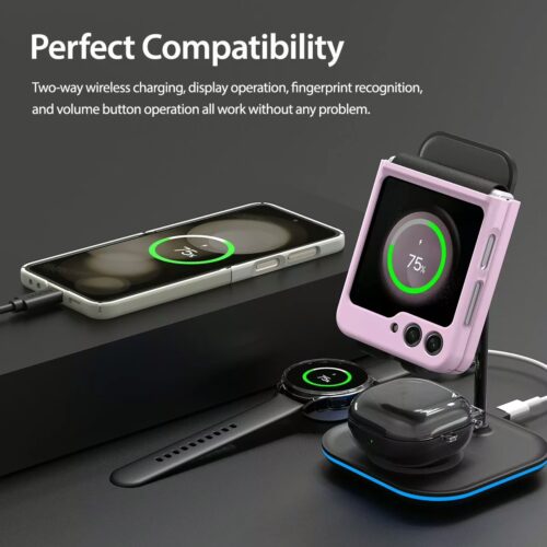 Araree รุ่น Aero Flex - เคส Galaxy Z Flip 5 - สี Lavender - Image 11