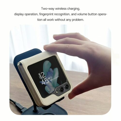 Araree รุ่น Canvas Diary - เคส Galaxy Z Flip 5 - สี Ivory - Image 11