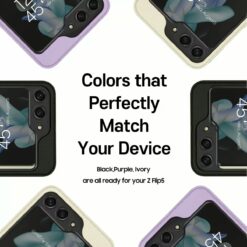 Araree รุ่น Canvas Diary - เคส Galaxy Z Flip 5 - สี Black