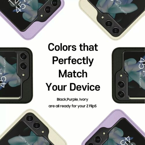 Araree รุ่น Canvas Diary - เคส Galaxy Z Flip 5 - สี Ivory - Image 6