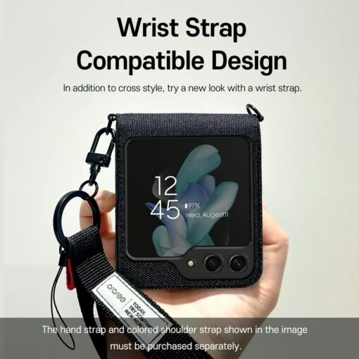 Araree รุ่น Canvas Diary - เคส Galaxy Z Flip 5 - สี Black - Image 8