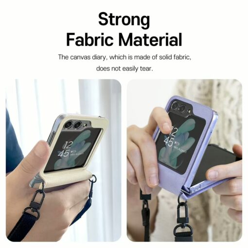Araree รุ่น Canvas Diary - เคส Galaxy Z Flip 5 - สี Black - Image 9
