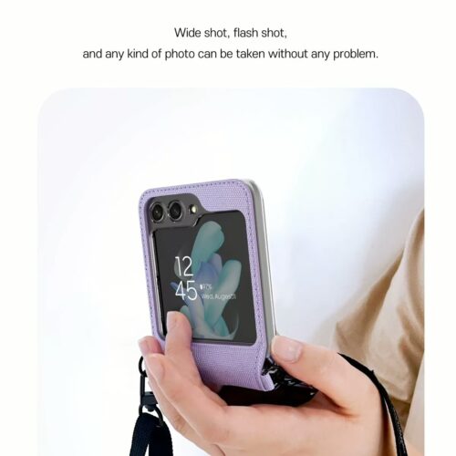 Araree รุ่น Canvas Diary - เคส Galaxy Z Flip 5 - สี Ivory - Image 10