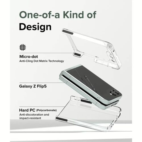 Ringke รุ่น Slim - เคส Galaxy Z Flip 5 - สี Clear - Image 12