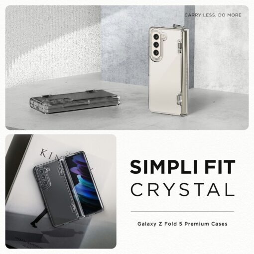 VRS รุ่น Simpli Fit - เคส Galaxy Z Fold 5 - สี Clear (แถมฟิล์มหน้าจอ) - Image 2