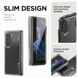 VRS รุ่น Simpli Fit - เคส Galaxy Z Fold 5 - สี Clear (แถมฟิล์มหน้าจอ)