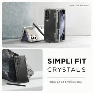 VRS รุ่น Simpli Fit S - เคส Galaxy Z Fold 5 - สี Clear (แถมฟิล์มหน้าจอ)