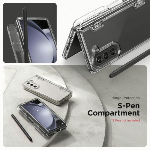 VRS รุ่น Simpli Fit S - เคส Galaxy Z Fold 5 - สี Clear (แถมฟิล์มหน้าจอ) - Image 5