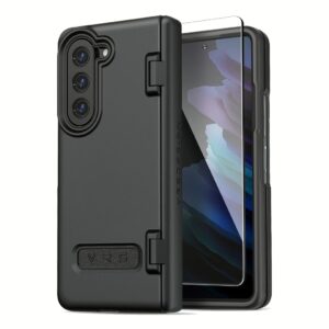 VRS รุ่น Terra Guard Modern - เคส Galaxy Z Fold 5 - สี Matte Black (แถมฟิล์มหน้าจอ)