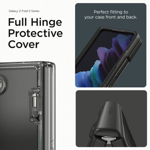VRS รุ่น Terra Guard Modern - เคส Galaxy Z Fold 5 - สี Matte Black (แถมฟิล์มหน้าจอ) - Image 7