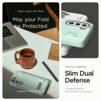 VRS รุ่น Terra Guard Modern S - เคส Galaxy Z Fold 5 - สี Marine Green (แถมฟิล์มหน้าจอ)