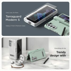 VRS รุ่น Terra Guard Modern S - เคส Galaxy Z Fold 5 - สี Marine Green (แถมฟิล์มหน้าจอ)