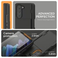 VRS รุ่น Terra Guard Modern Go S - เคส Galaxy Z Fold 5 - สี Matte Black (แถมฟิล์มหน้าจอ)