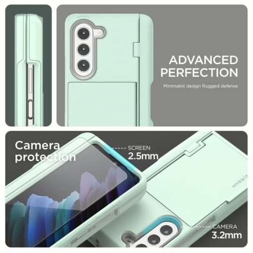 VRS รุ่น Terra Guard Modern Go S - เคส Galaxy Z Fold 5 - สี Marine Green (แถมฟิล์มหน้าจอ) - Image 3