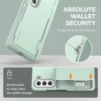 VRS รุ่น Terra Guard Modern Go S - เคส Galaxy Z Fold 5 - สี Marine Green (แถมฟิล์มหน้าจอ)