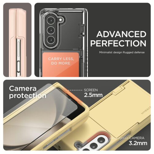 VRS รุ่น Terra Guard Modern Go - เคส Galaxy Z Fold 5 - สี Clear (แถมฟิล์มหน้าจอ) - Image 3
