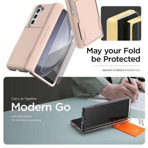 VRS รุ่น Terra Guard Modern Go - เคส Galaxy Z Fold 5 - สี Clear (แถมฟิล์มหน้าจอ) - Image 5