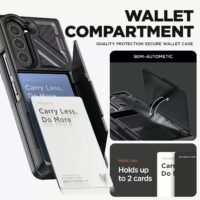 VRS รุ่น Terra Guard Ultimate Go - เคส Galaxy Z Fold 5 - สี Matte Black (แถมฟิล์มหน้าจอ)