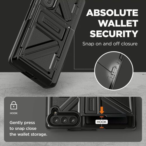 VRS รุ่น Terra Guard Ultimate Go S - เคส Galaxy Z Fold 5 - สี Matte Black (แถมฟิล์มหน้าจอ) - Image 9
