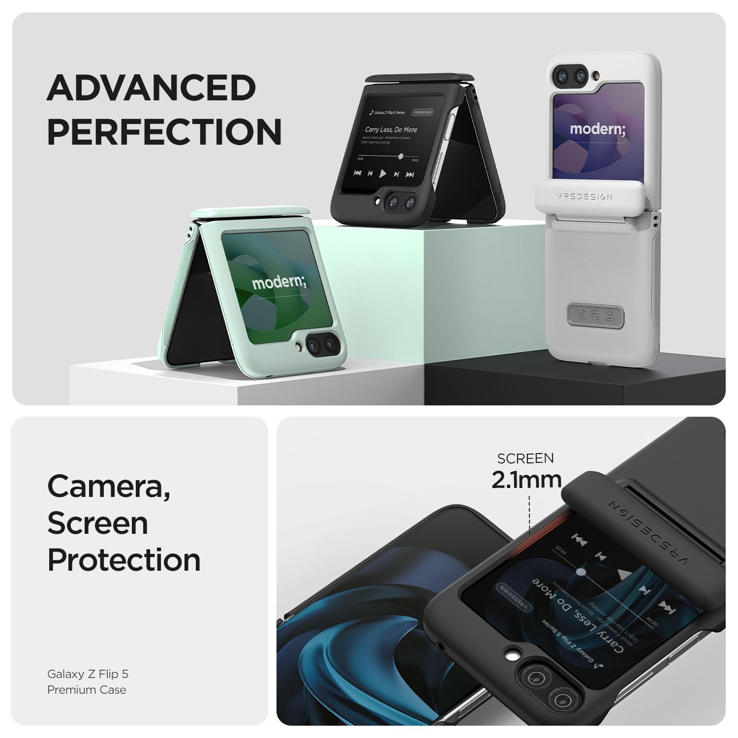 VRS รุ่น Terra Guard Modern - เคส Galaxy Z Flip 5 - สี Matte Black 20 VRS รุ่น Terra Guard Modern - เคส Galaxy Z Flip 5 - สี Matte Black