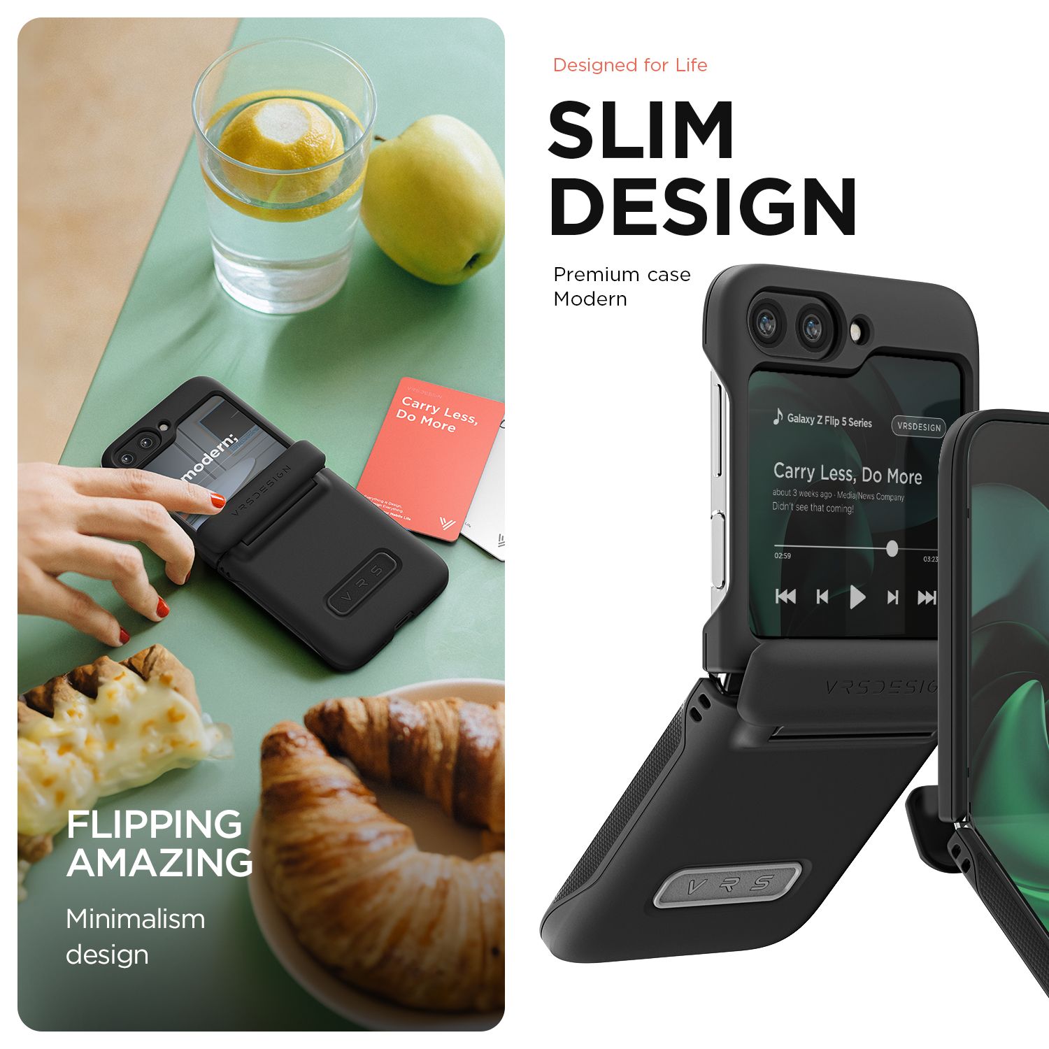 VRS รุ่น Terra Guard Modern - เคส Galaxy Z Flip 5 - สี Matte Black 22 VRS รุ่น Terra Guard Modern - เคส Galaxy Z Flip 5 - สี Matte Black