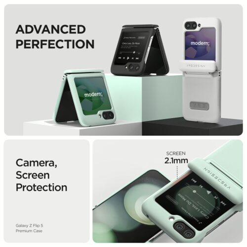 VRS รุน Terra Guard Modern - เคส Galaxy Z Flip 5 - สี Marine Green - Image 4