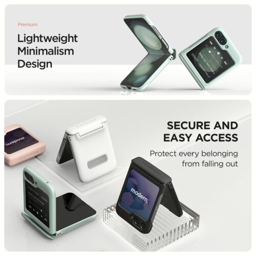VRS รุน Terra Guard Modern - เคส Galaxy Z Flip 5 - สี Marine Green - Image 5