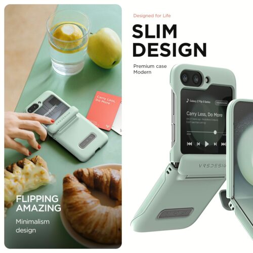 VRS รุน Terra Guard Modern - เคส Galaxy Z Flip 5 - สี Marine Green - Image 6
