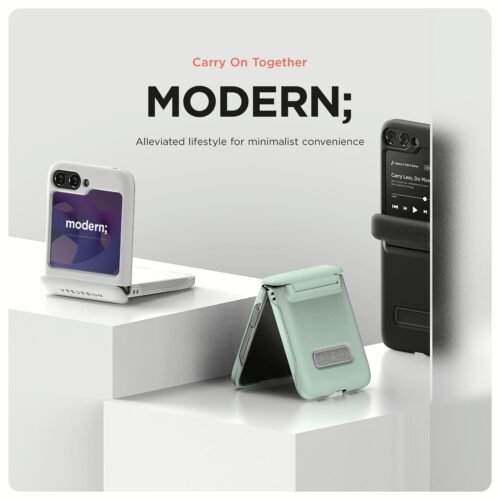 VRS รุน Terra Guard Modern - เคส Galaxy Z Flip 5 - สี Marine Green - Image 7