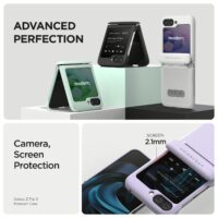 VRS รุน Terra Guard Modern - เคส Galaxy Z Flip 5 - สี Cream