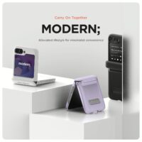 VRS รุน Terra Guard Modern - เคส Galaxy Z Flip 5 - สี Cream