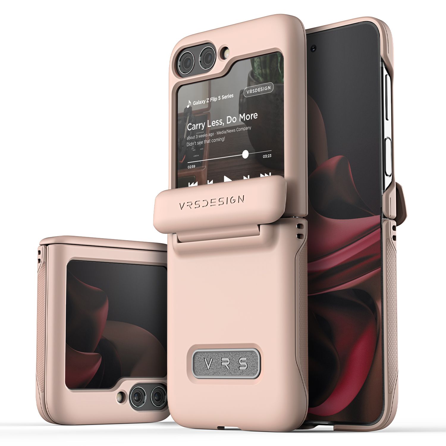 VRS รุน Terra Guard Modern - เคส Galaxy Z Flip 5 - สี Pink Sand