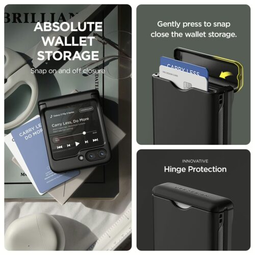 VRS รุ่น Terra Guard Modern Go - เคส Galaxy Z Flip 5 - สี Matte Black - Image 3