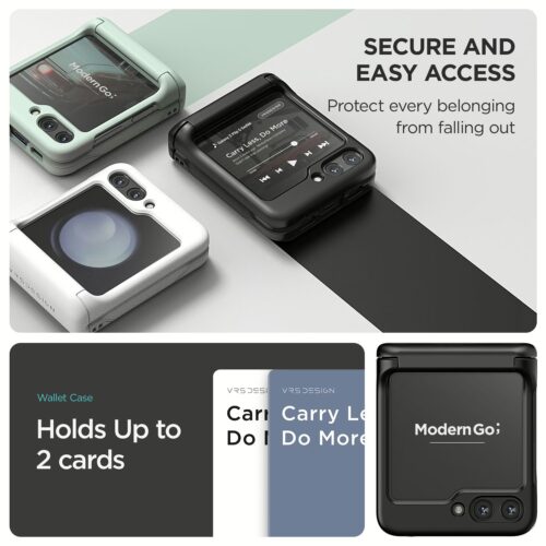 VRS รุ่น Terra Guard Modern Go - เคส Galaxy Z Flip 5 - สี Matte Black - Image 5