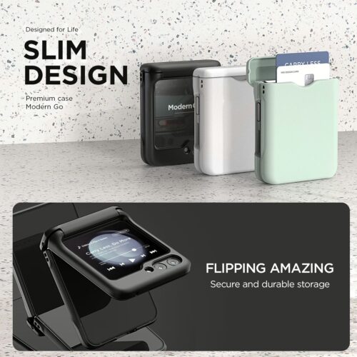 VRS รุ่น Terra Guard Modern Go - เคส Galaxy Z Flip 5 - สี Matte Black - Image 6