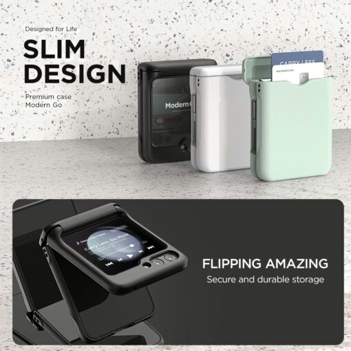 VRS รุ่น Terra Guard Modern Go - เคส Galaxy Z Flip 5 - สี Matte Black - Image 6