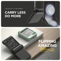 VRS รุ่น Terra Guard Modern Go - เคส Galaxy Z Flip 5 - สี Matte Black