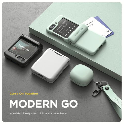 VRS รุ่น Terra Guard Modern Go - เคส Galaxy Z Flip 5 - สี Marine Green - Image 9
