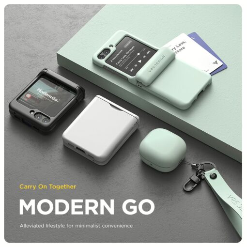 VRS รุ่น Terra Guard Modern Go - เคส Galaxy Z Flip 5 - สี Marine Green - Image 9