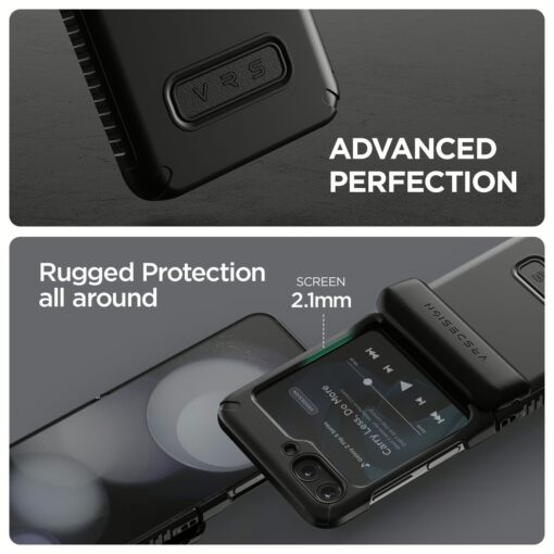 VRS รุ่น Terra Guard Active Go - เคส Galaxy Z Flip 5 - สี Matt Black - Image 3