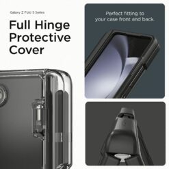VRS รุ่น Simpli Fit S - เคส Galaxy Z Fold 5 - สี Black (แถมฟิล์มหน้าจอ)