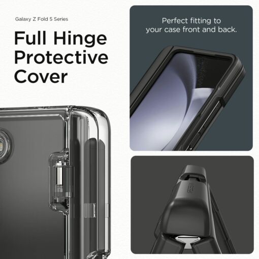 VRS รุ่น Simpli Fit S - เคส Galaxy Z Fold 5 - สี Black (แถมฟิล์มหน้าจอ) - Image 7