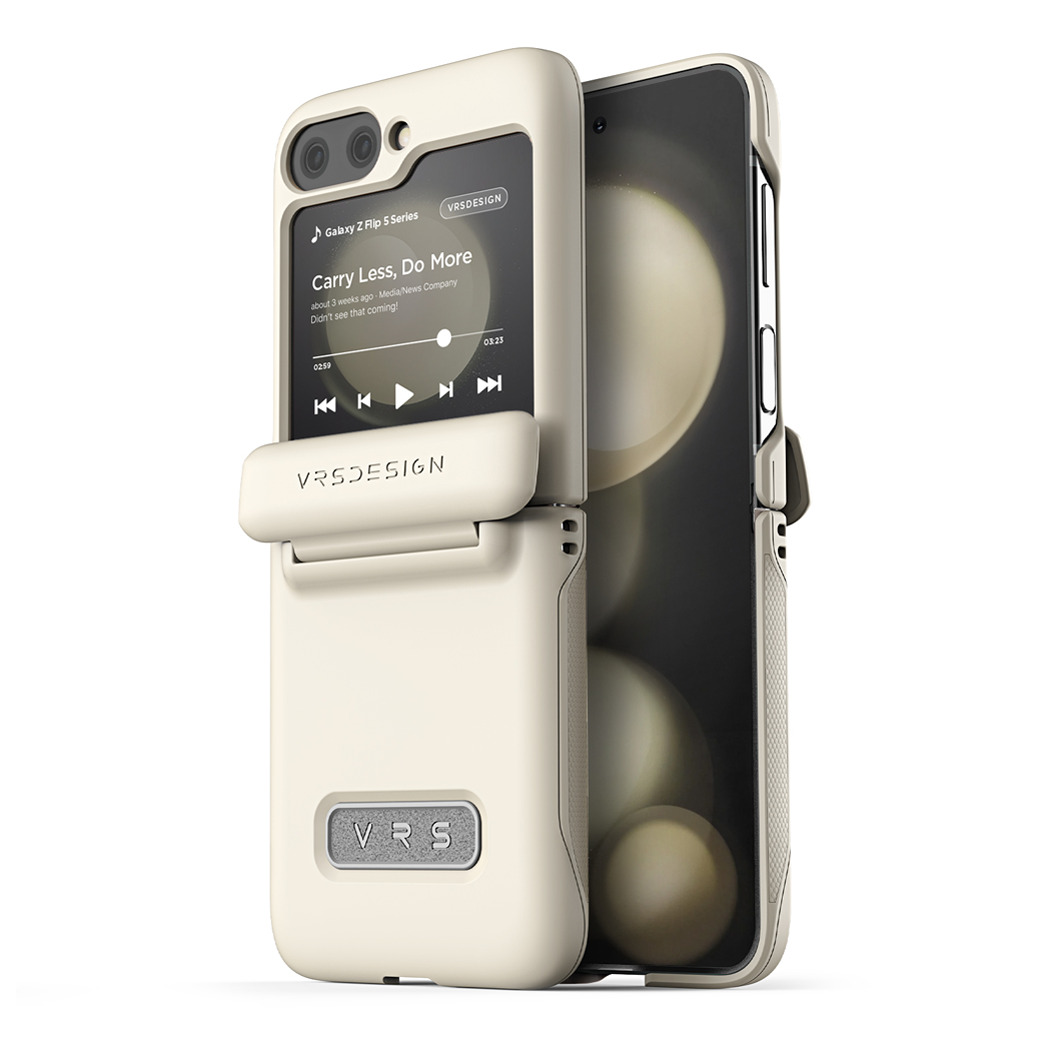 VRS รุน Terra Guard Modern - เคส Galaxy Z Flip 5 - สี Cream