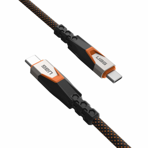 UAG รุ่น SRGE Ultra สายชาร์จไว 240W 20GBPS USB-C to USB-C 3.2 Cable ความยาว 0.75 เมตร - สี Black/Orange
