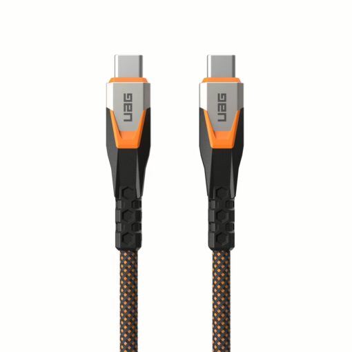 UAG รุ่น SRGE Ultra สายชาร์จไว 240W 20GBPS USB-C to USB-C 3.2 Cable ความยาว 0.75 เมตร - สี Black/Orange - Image 2