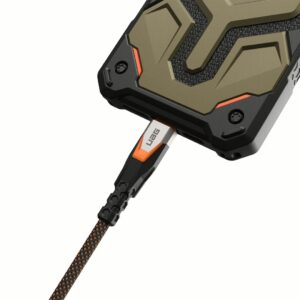 UAG รุ่น SRGE Ultra สายชาร์จไว 240W 20GBPS USB-C to USB-C 3.2 Cable ความยาว 0.75 เมตร - สี Black/Orange