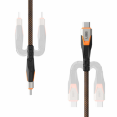 UAG รุ่น SRGE Ultra สายชาร์จไว 240W 20GBPS USB-C to USB-C 3.2 Cable ความยาว 0.75 เมตร - สี Black/Orange
