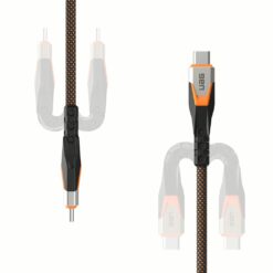 UAG รุ่น SRGE Ultra สายชาร์จไว 240W 20GBPS USB-C to USB-C 3.2 Cable ความยาว 0.75 เมตร - สี Black/Orange