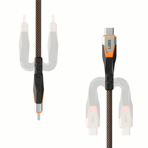 UAG รุ่น SRGE Ultra สายชาร์จไว 240W 20GBPS USB-C to USB-C 3.2 Cable ความยาว 0.75 เมตร - สี Black/Orange - Image 7