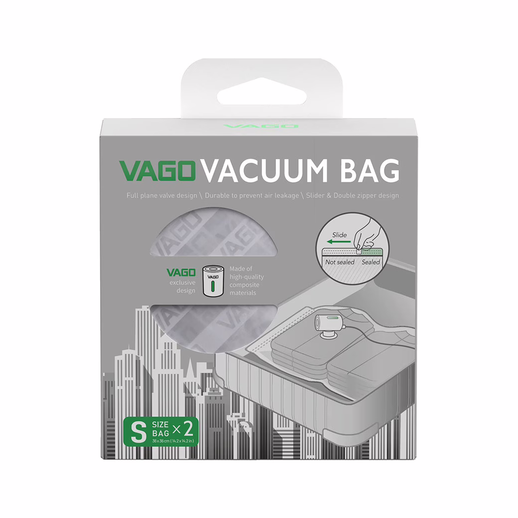 ถุงสูญญากาศ VAGO รุ่น Z Bag Set - Size S (แพ็ค2ถุง)